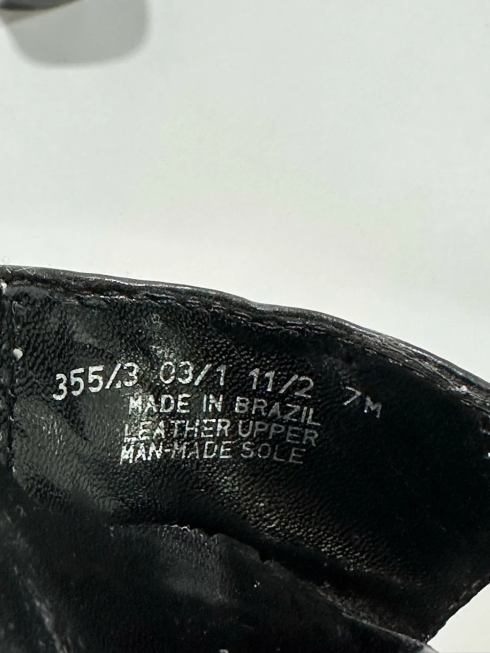 Vintage Y2K Franco Sarto Black Leather Buckle Detail Heels 7 Witchy Whimsigoth - Picture 9 of 11